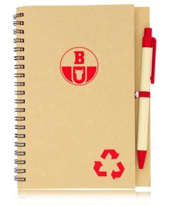 Eco Friendly Recyled Promotional Notebooks with Pen