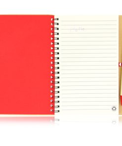 Recycled Star Spiral Notebook with Pen 19 Eco Friendly Recyled Promotional Notebooks with Pen Image 5