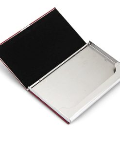Business Card Holder with Magnetic PU Leather Stainless 10 PU Leather Excutive Business Card Holders Image 2