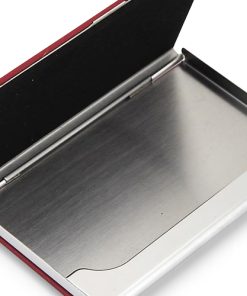 Business Card Holder with Magnetic PU Leather Stainless 12 PU Leather Excutive Business Card Holders Image 4