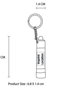 Personalized Aluminum LED Flashlight Keychains 13 Custom Aluminium LED Light Keychain Image 5