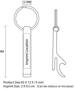 Aluminum Bottle Can Opener Keyring 25 Aluminium Bottle And Can Opener Keyring Image 11