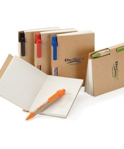 Eco Kraft Cover Notepad With Pen
