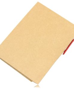 Eco Kraft Cover Notepad With Pen Image 1