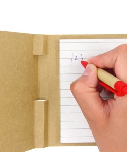 Kraft Paper Notepad 15 Eco Kraft Cover Notepad With Pen Image 3