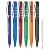 Senator New Spring Clear Plastic Ballpen with metal clip 2 New Spring Clear Ball Pen