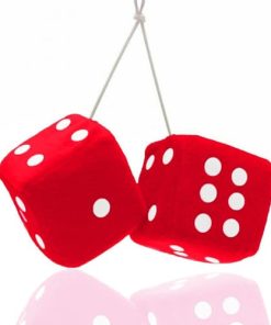 Fuzzy Rear View Mirror Dice