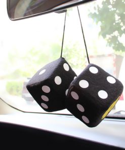 fuzzy Dice 16 Fuzzy Rear View Mirror Dice Image 3