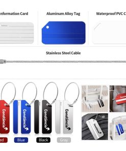Ace Stainless Steel Luggage Tag 17 Ace Stainless Steel Luggage Tag Image 6