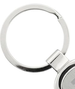 Polished Chrome Rectangle Keychain 11 Rectangle Chrome Finish Metal Keychain Image 3