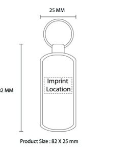 Polished Chrome Rectangle Keychain 13 Rectangle Chrome Finish Metal Keychain Image 5