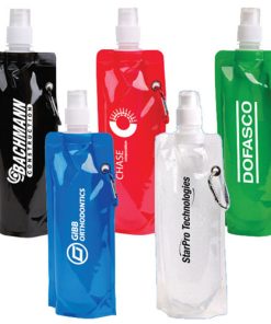 16 Oz Folding Roll-Up Water Bottle