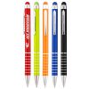 Chrome Ring Twist Action Pen With Stylus 2 Chrome Ring Twist Action Pen With Stylus