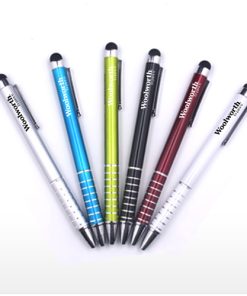 Chrome Ring Twist Action Pen With Stylus 9 Chrome Ring Twist Action Pen With Stylus Image 2