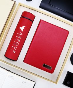 Executive Leather Notebook Gift Set with Thermos 10 Executive Leather Notebook Gift Set with Thermos Image 2