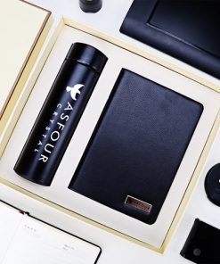 Executive Leather Notebook Gift Set with Thermos 11 Executive Leather Notebook Gift Set with Thermos Image 3