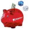 Transparent Piggy Bank Plastic Money Box for Kids 2 Translucent Durable Piggy Bank