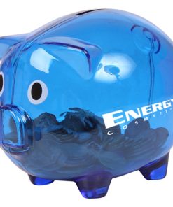 Transparent Piggy Bank Plastic Money Box for Kids 10 Translucent Durable Piggy Bank Image 1