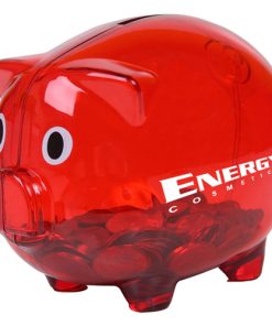 Transparent Piggy Bank Plastic Money Box for Kids 11 Translucent Durable Piggy Bank Image 2