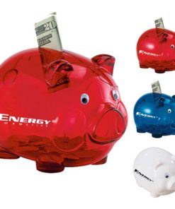 Transparent Piggy Bank Plastic Money Box for Kids 12 Translucent Durable Piggy Bank Image 3