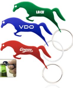 Jumping Horse Bottle Opener Keychain