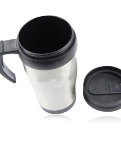 THERMOS Stainless Travel Mug with Handle 13 450ML Stainless Steel Travel Mug With Handle Image 2
