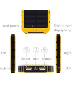 Custom promotional solar power bank 15 Promotional Solar Power Bank With Dual USB Image 5