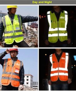 Dark Night Working Reflective Safety Vest Image 1