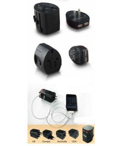Dual USB-A Universal Travel Adapter 9 Travel Adapter Dual-USB Port Charger Image 2