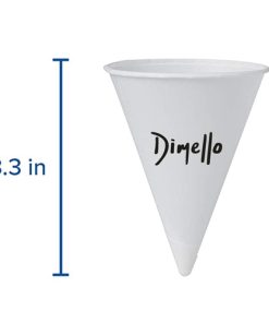 4 oz White Paper Cone Cups Image 1