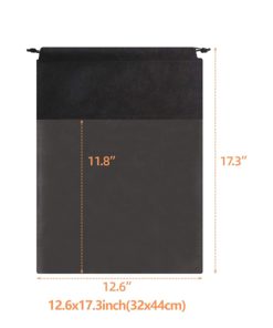 Custom Portable Clear Window Drawstring Shoe Bags for Travelling Image 1