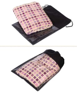 Custom Portable Clear Window Drawstring Shoe Bag 14 Custom Portable Clear Window Drawstring Shoe Bags for Travelling Image 6