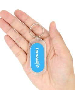 Acrylic Oblong Key Ring 11 Oblong Personalized Acrylic Keychains Image 3