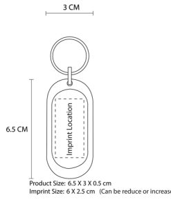 Acrylic Oblong Key Ring 13 Oblong Personalized Acrylic Keychains Image 5