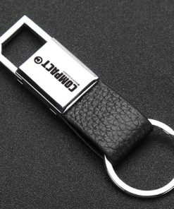 Black Leather Business Card Case Pen and Keychain 11 Leather Card Holder with Pen and Keychain Image 4