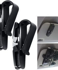 Sunglasses Holders for Car Sun Visor 13 Eyeglasses Mount Holder with Ticket Card Clip Image 2