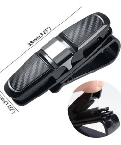 Sunglasses Holders for Car Sun Visor 14 Eyeglasses Mount Holder with Ticket Card Clip Image 3