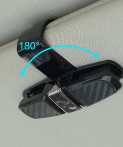 Sunglasses Holders for Car Sun Visor 15 Eyeglasses Mount Holder with Ticket Card Clip Image 4