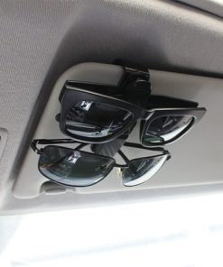 Sunglasses Holders for Car Sun Visor 17 Eyeglasses Mount Holder with Ticket Card Clip Image 6