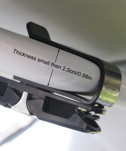 Sunglasses Holders for Car Sun Visor 18 Eyeglasses Mount Holder with Ticket Card Clip Image 7