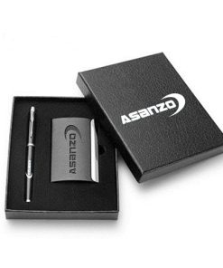 Classic Leather Card Holder Gift Set with Pen 9 Classic Leather Card Holder Gift Set with Pen Image 2