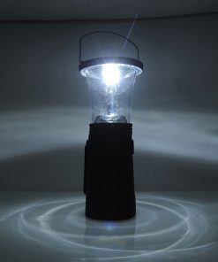 Solar Hand-Up Crank Dynamo LED Camping Light 12 Solar Power 6 LED Hand-Up Lantern Lamp Image 3