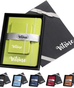 Leather Journal Notebook Gift Set with Junior Leather Journal