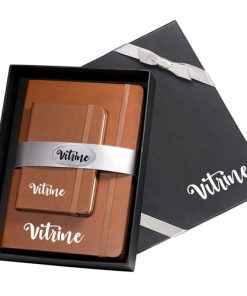 Leather Journal Gift Set with Antique Leather Bookmark 11 Leather Journal Notebook Gift Set with Junior Leather Journal Image 2