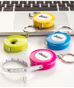 Plastic Mini Tape Measure Keychain