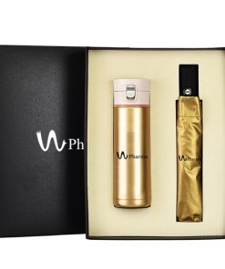 Repel Umbrella and Led Thermos Set 8 Vaccum Bottle & Umbrella Set Image 1