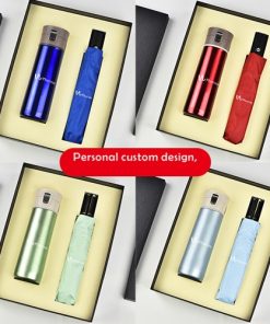 Repel Umbrella and Led Thermos Set 9 Vaccum Bottle & Umbrella Set Image 2