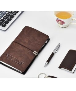 PU Leather Diary Card Holder Set with Leather Keychain Pen 19 PU Leather Diary & Card Holder Set with Leather Keychain & Pen Image 6