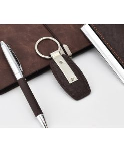 PU Leather Diary Card Holder Set with Leather Keychain Pen 20 PU Leather Diary & Card Holder Set with Leather Keychain & Pen Image 7