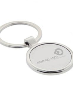 Circle EveryDay Metal Keychain Image 1